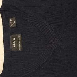 IZOD Navy blue men's sweater vest, n cotton size XL never worn.